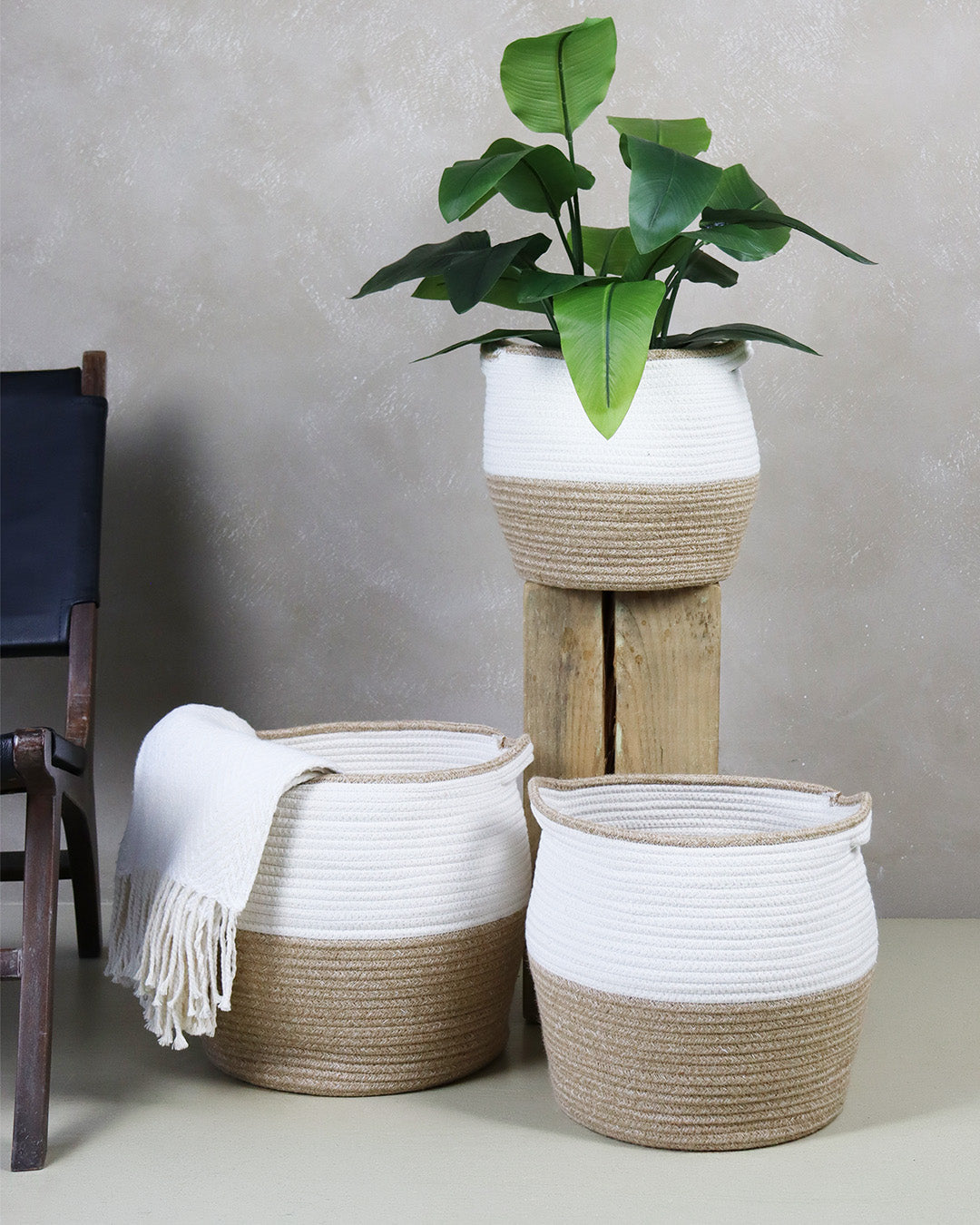 Paniers Blanc & Brun
